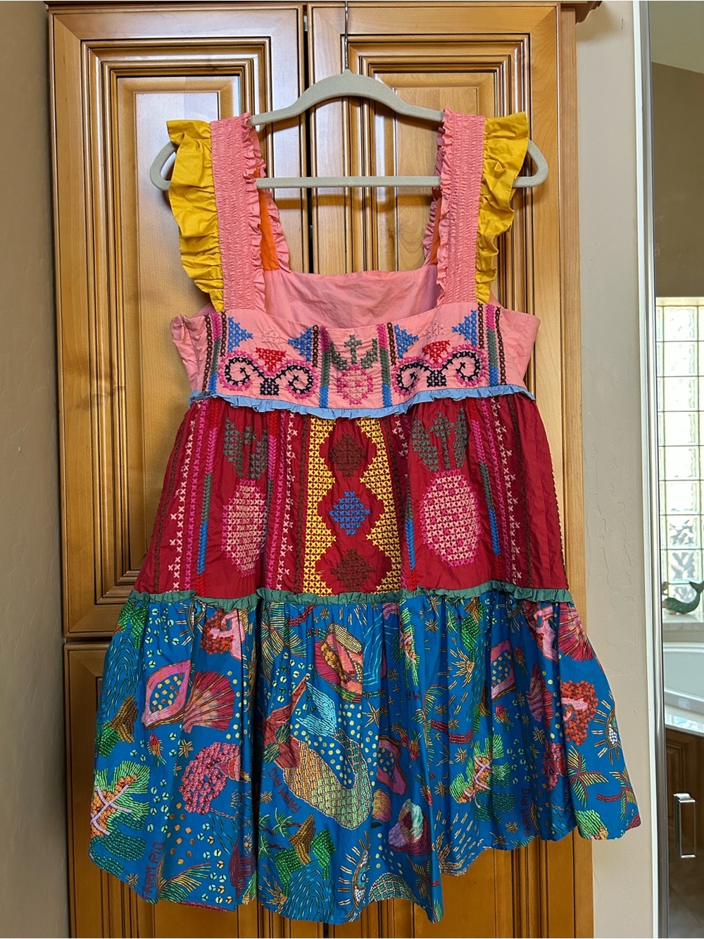 Farm Rio Short Cotton Dress size M - Picture 2 of 7
